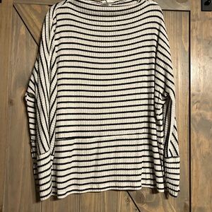 Maurices Black and White Striped Sweater